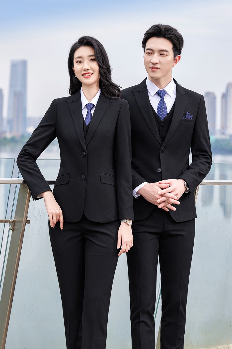 男女同款黑色西服定制