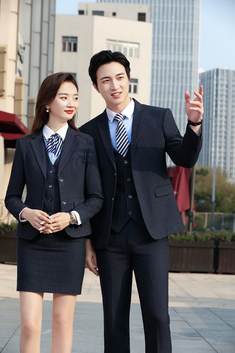 条纹职业装定制 条纹职业装定制