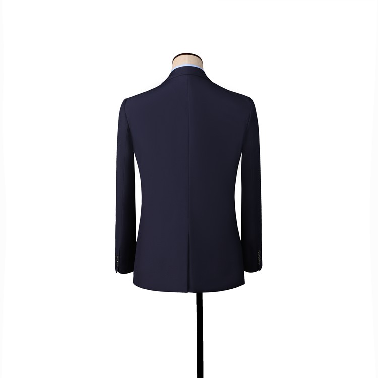 藏青西服定制背面 藏青西服定制背面