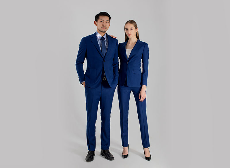 YMX2221款西服定做-商务男女职业装定制